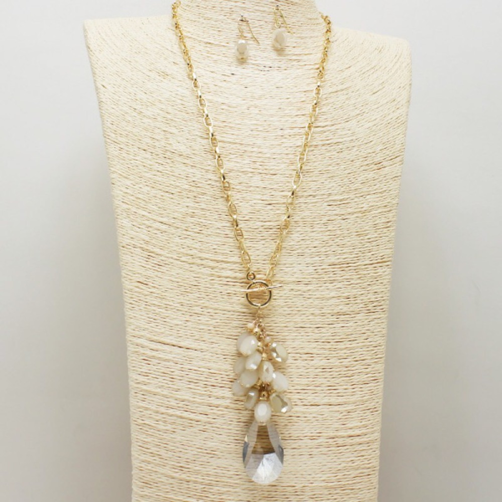 Grapevine Necklace Set - Crystal